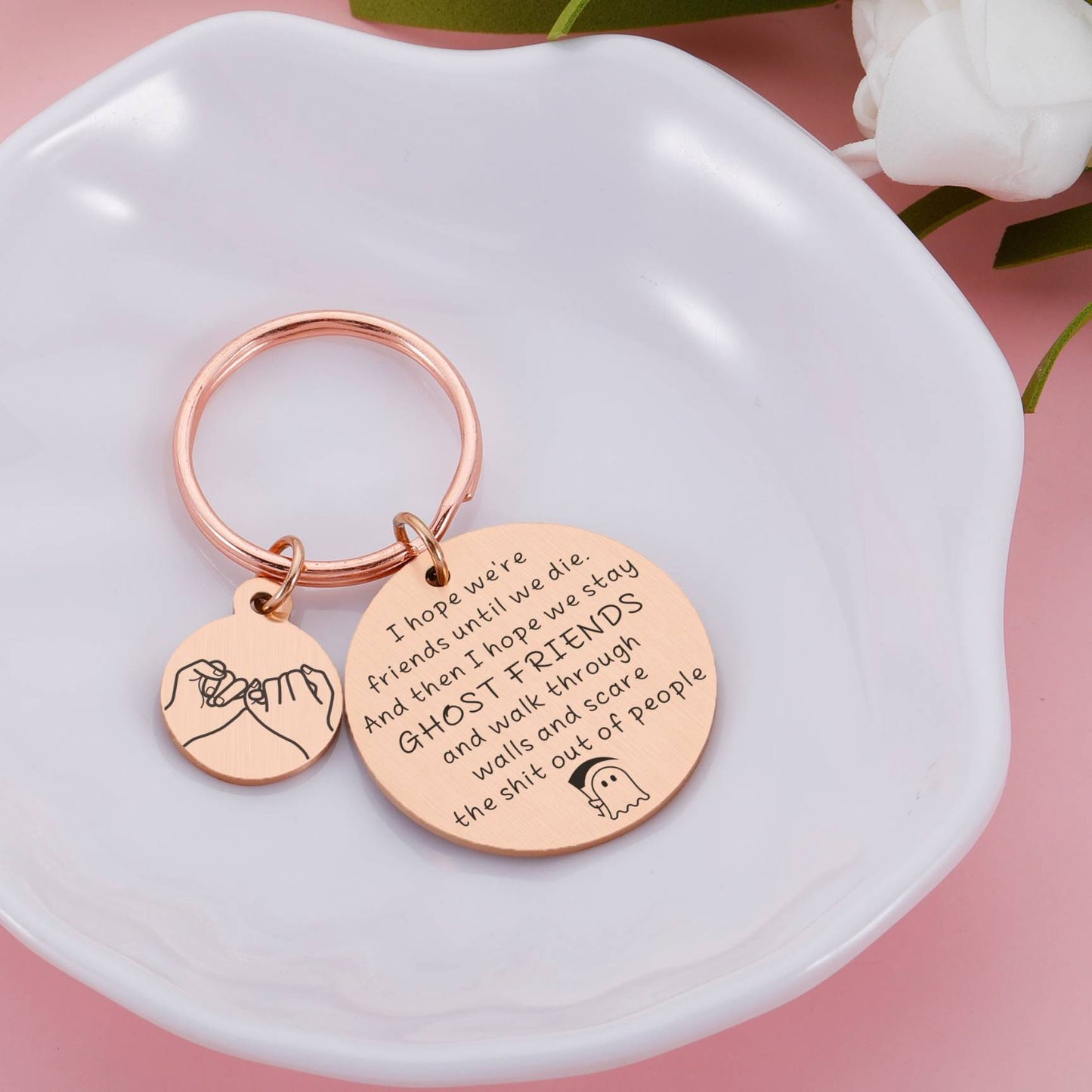 👻Friendship Metallic Keychain