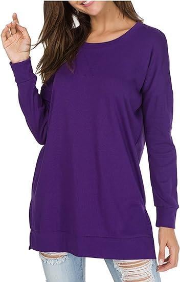 49% OFF 🔥Round Neck Casual Solid Color Top