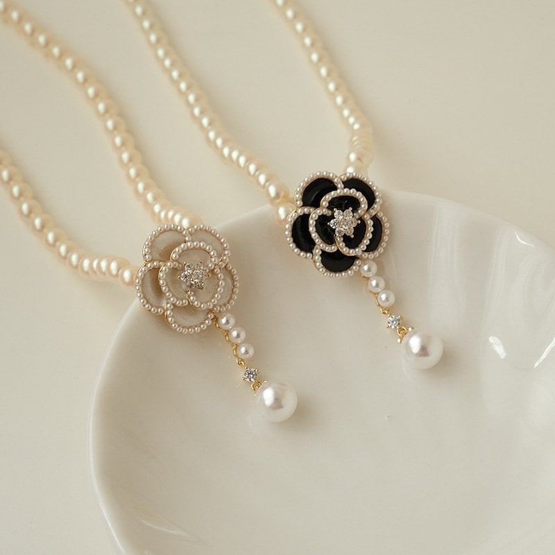 🔥LAST DAY 49% OFF-💗elegant pearl camellia necklace