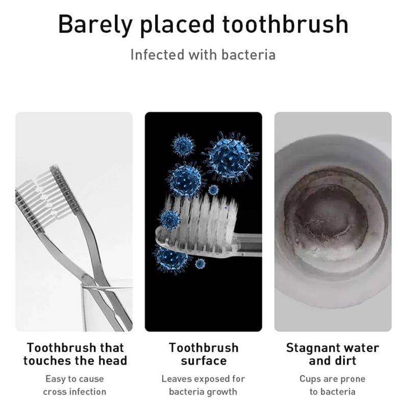 🪥 Stylish Toothbrush Holder with Cover