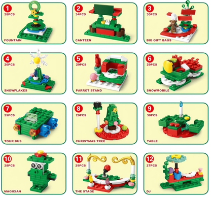 ✨Last Day 50% OFF 🎁Countdown Calendar 2024 Christmas Theme Building Set