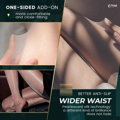 🔥Pearlescent Silk Stockings Sexy Nylon Pantyhose-- For All Women Of All Sizes
