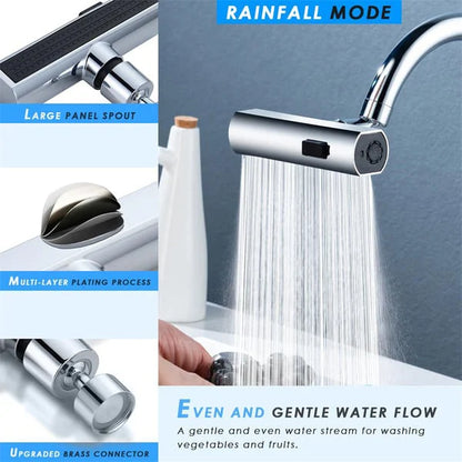🔥3 in 1 360° Waterfall Kitchen Faucet