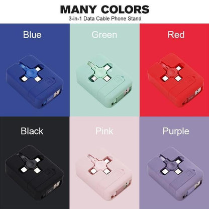 🎄Christmas Hot Sale - 49% OFF 🎁 3-in-1 Data Cable Phone Stand