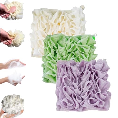 2-in-1 Bath Sponge & Washcloth