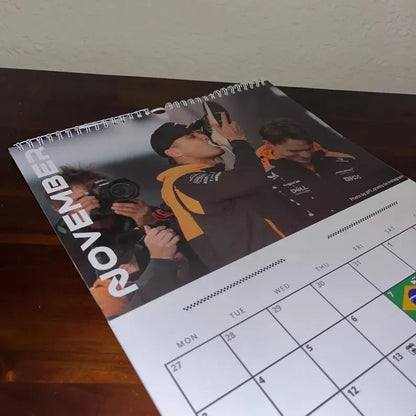 2025 F1 Wall Calendar