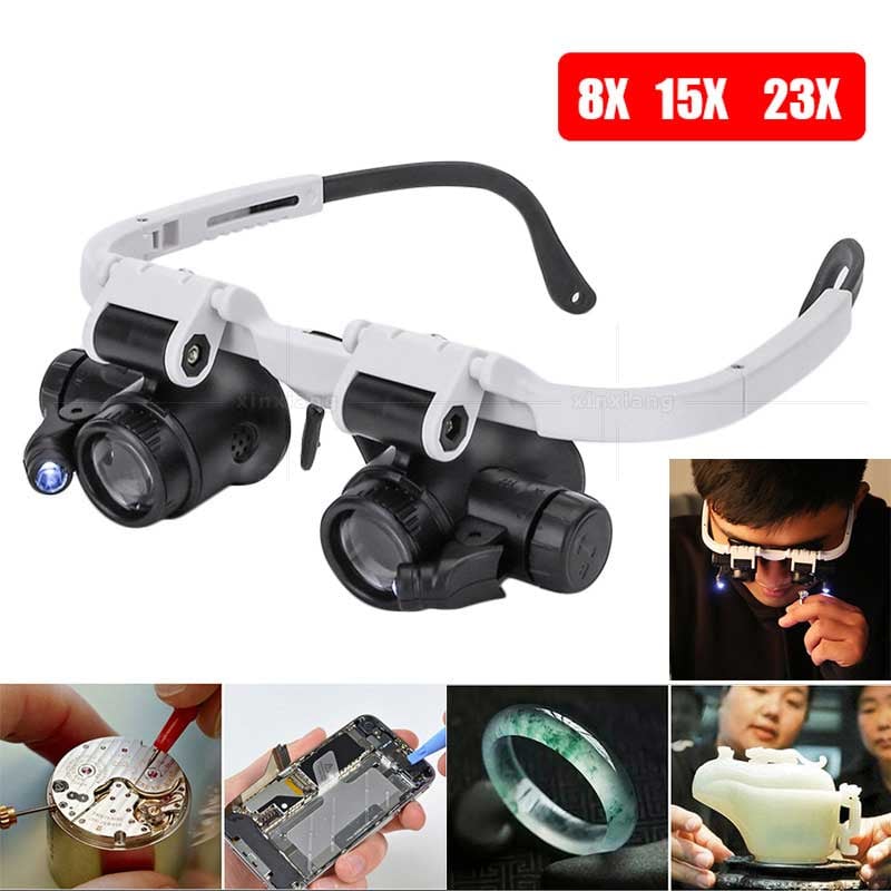 ⚡️Last day - 49% OFF⚡️Eptchn LED Glasses Magnifier 8x 15x 23x
