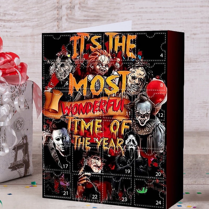🔥Halloween Sale 57% Off - 🎃Halloween Horror Movie Characters Advent Calendar