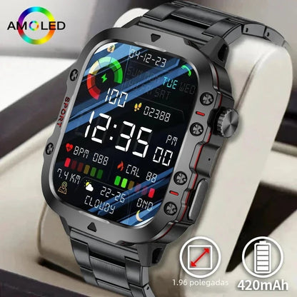 2024 Newest Men's Rugged Military Smart Watch for Android & IOS