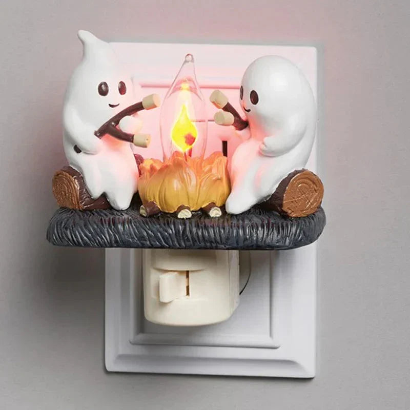 🔥Last Day Sale Price | 2024 Ghost Campfire Flickering Nightlight✨🔥👻