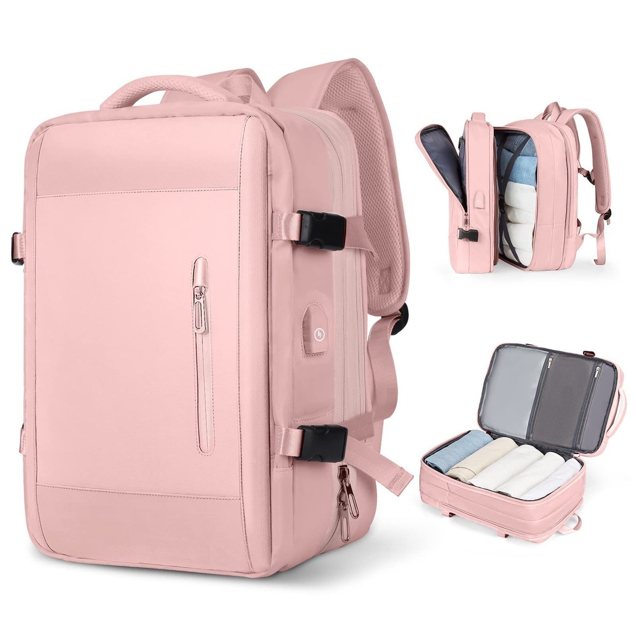 🔥Hot Sale🔥Expandable Travel Backpacks, for 15.6″ Laptop