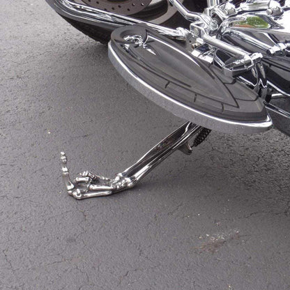 💀Skeleton Paw With Middle Finger Motorcycle Kickstands