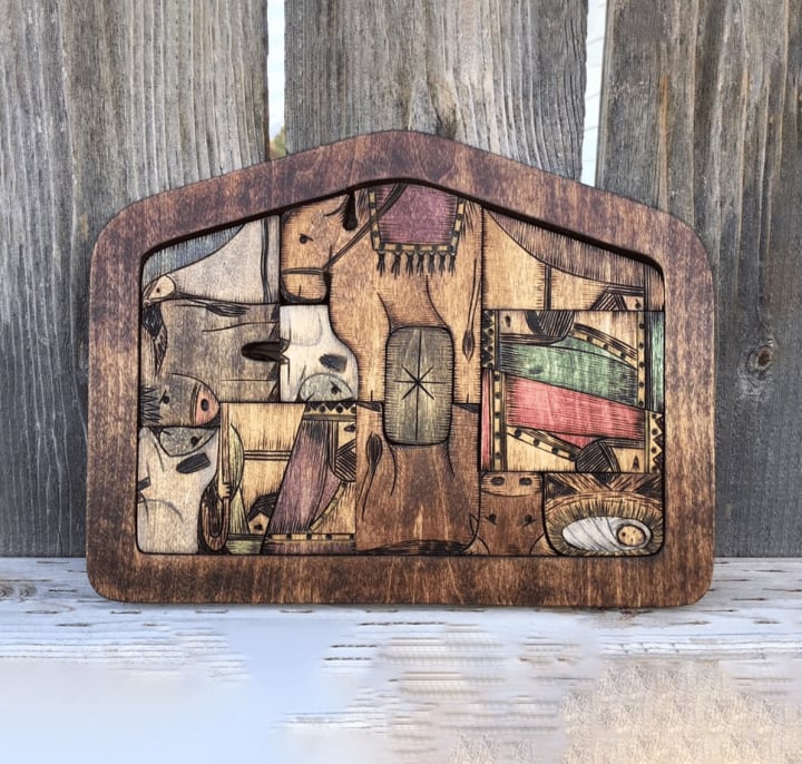 💓Nativity Puzzle - Wooden Decoration with Unique Design
