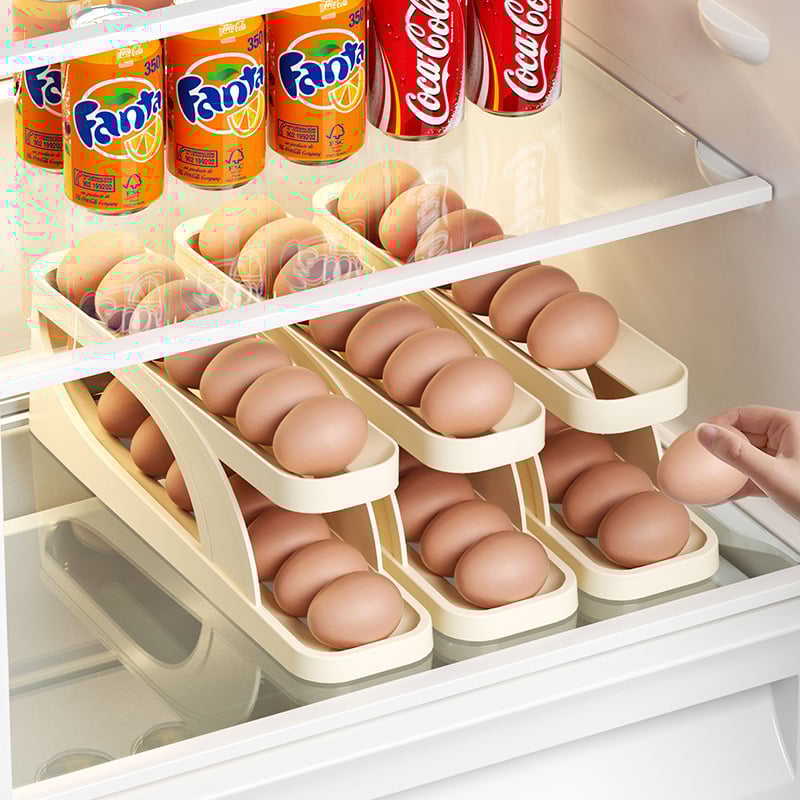 2024 New Automatic Roll-Down Double-layer Egg Dispenser