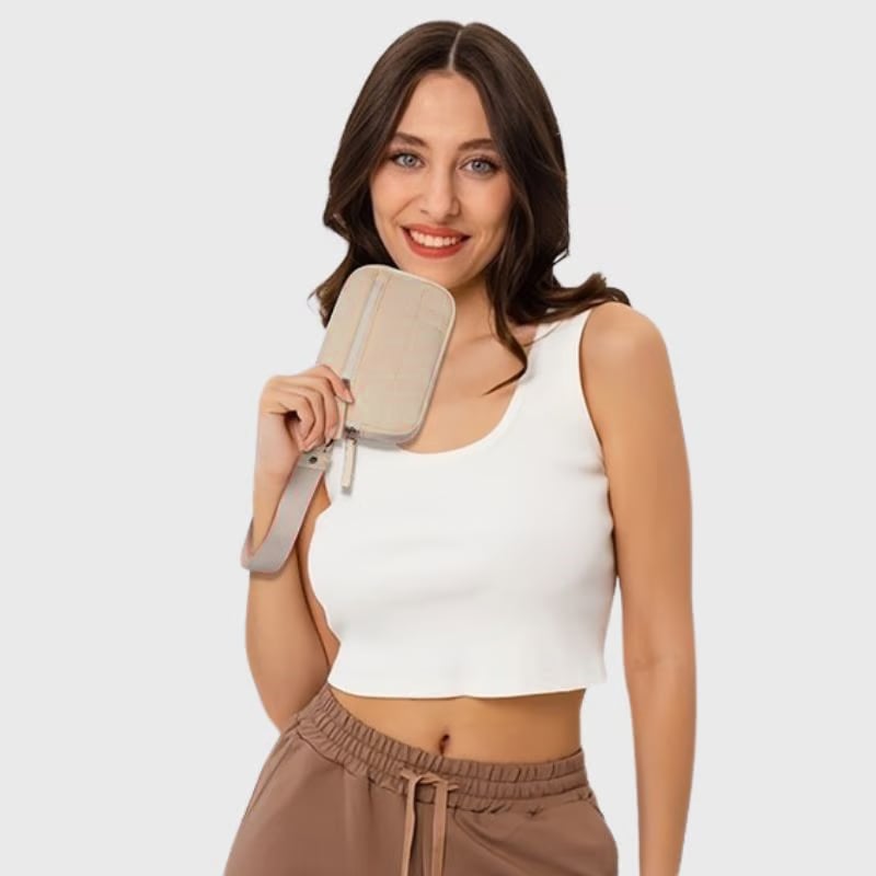 Puffer Wristlet Wallet Fits Phone💜