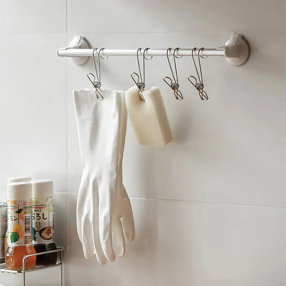 🔥Winter Hot Sales-49% OFF-(1SET/5PCS)Stainless Steel Metal Long Tail Clip With Hooks🔥