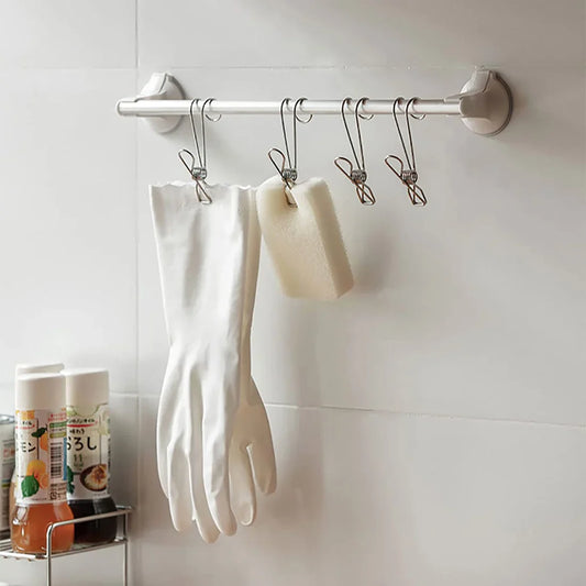 🔥Winter Hot Sales-49% OFF-(1SET/5PCS)Stainless Steel Metal Long Tail Clip With Hooks🔥