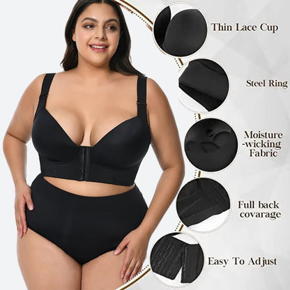 New Front Closure Comfortable Back Smoothing Bra