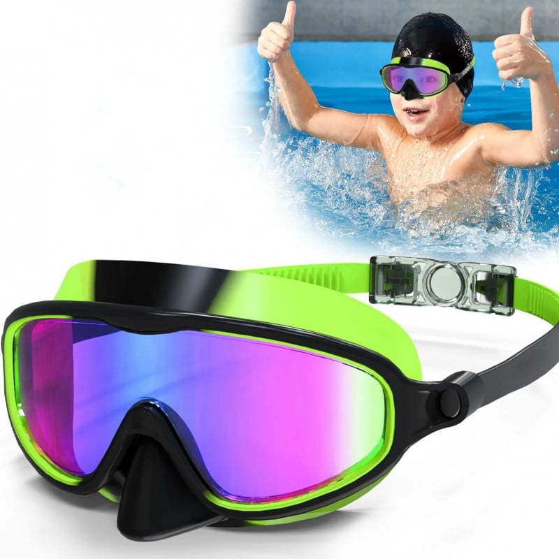 🎉Last Day Promotion 54% OFF-🔥HD children's large frame waterproof and anti-fog swimming goggles