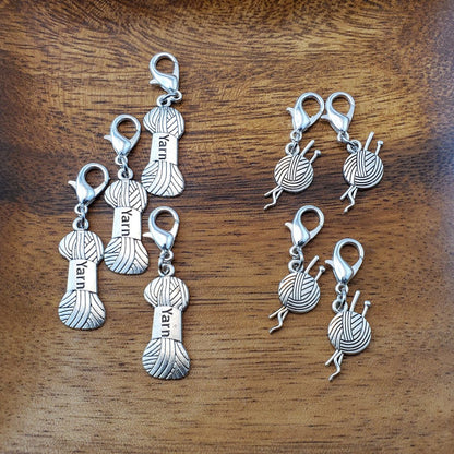 🧶Knitting Sewing Charm Stitch Markers | "Go To" Stitch Markers