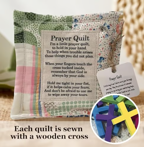 ✝️Easter Sale 49% OFF-Handmade Prayer Quilt with cross inside