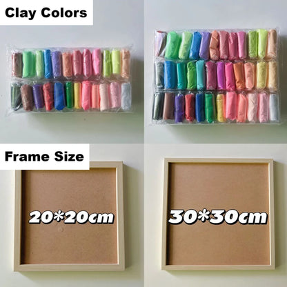 🔥Last 4 hours 57% OFF - 🖼️DIY Stress Relief Clay Frame Kit