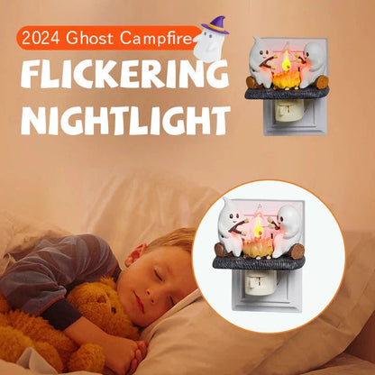 🔥Last Day Sale Price | 2024 Snoopy Christmas Campfire Flickering Nightlight✨🔥👻