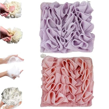 2-in-1 Bath Sponge & Washcloth