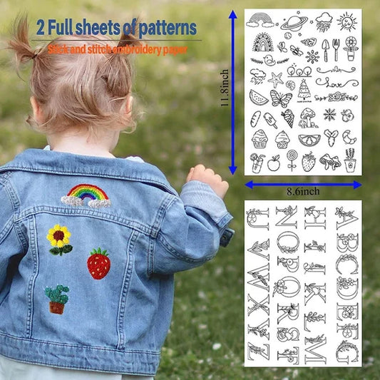 ⏰Last Day 48% OFF -🌼 Water Soluble Patterns for Embroidery