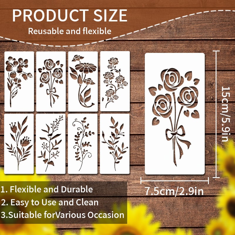 🏡New Year Spring Sale 49% OFF -Garden Fence Large Flower Stencils🌻DIY Decoration