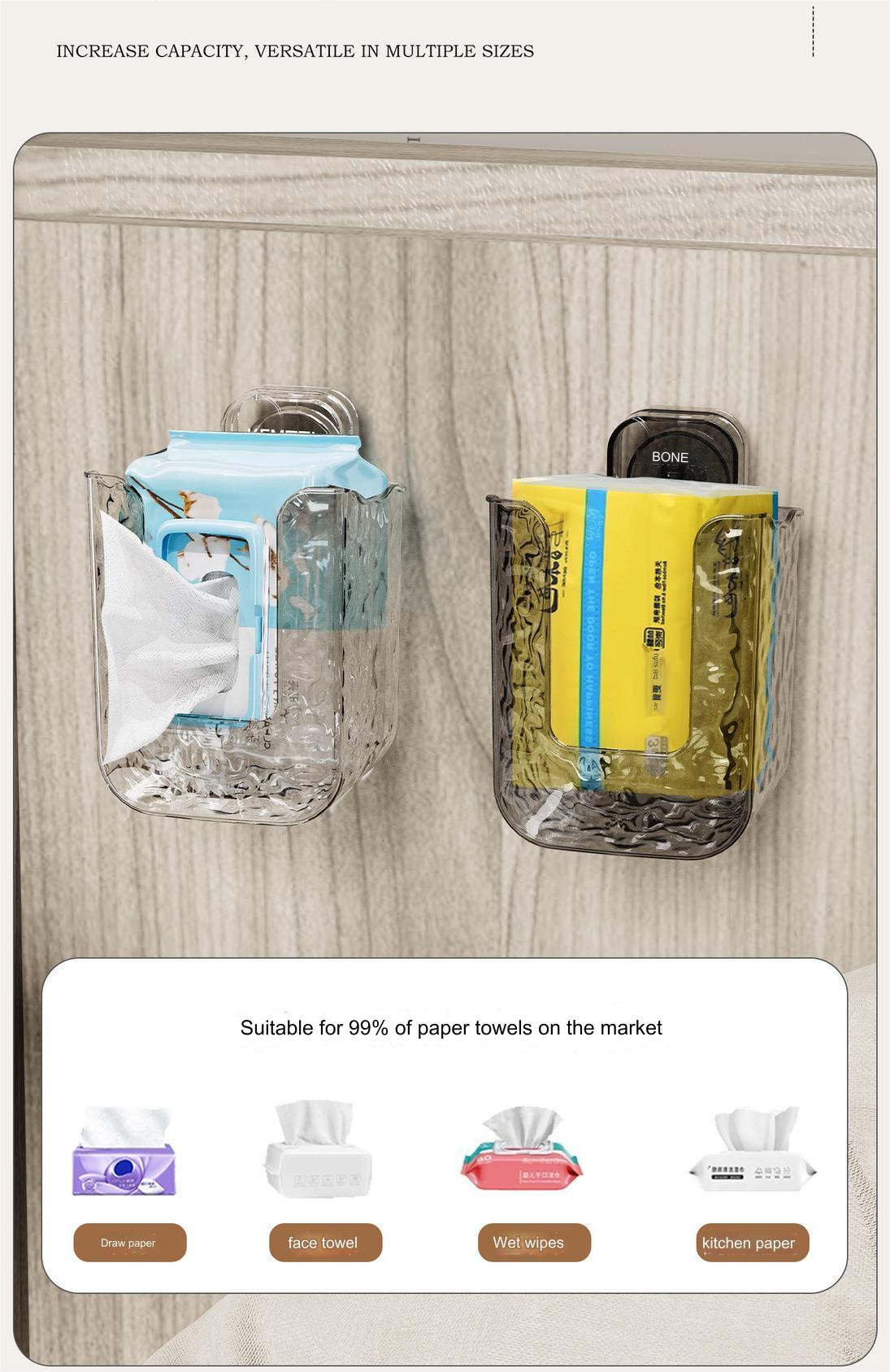 🔥Multifunctional anti-glue glacier pattern tissue box