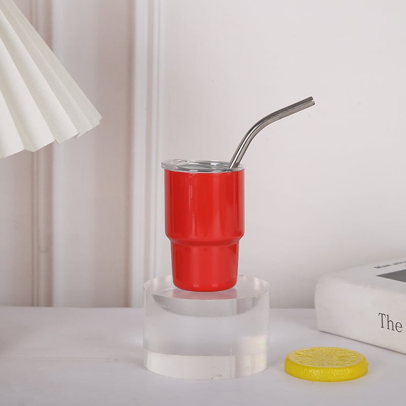 Stainless Steel Mini Straw Thermos Cup