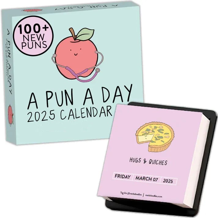 🔥LAST DAY SALE 50% OF - 2025 A Pun A Day Desktop Calendar🗓️🍑
