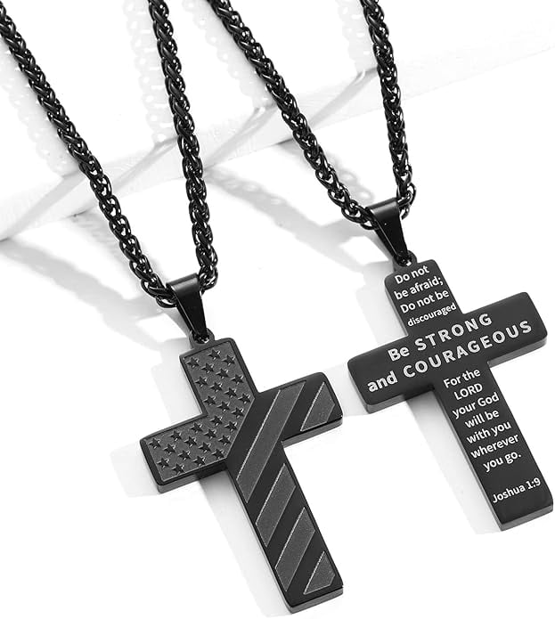 ✝️✨49%OFF- 🎁IronPride Cross American Flag Cross Necklace