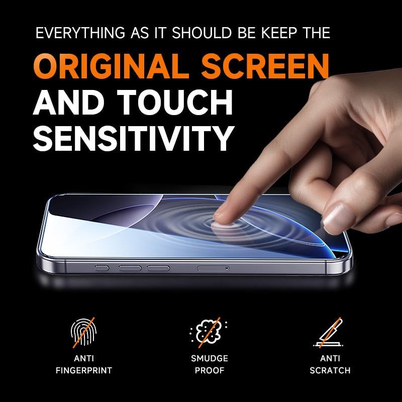📱Screen Protector -Fingerprint-proof Dust Free Without Bubbles