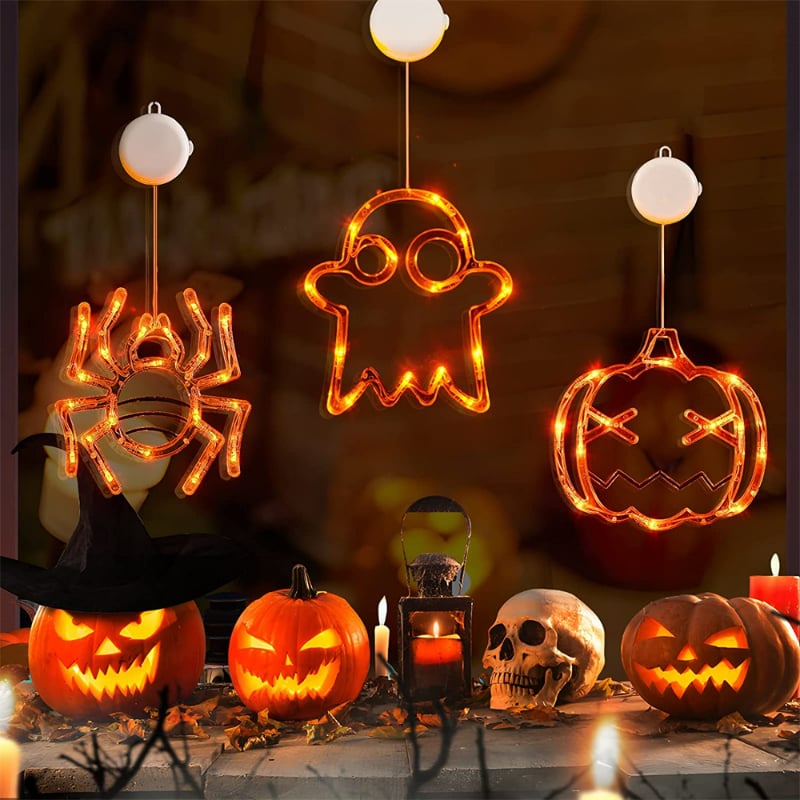 ✨ Upgrade Halloween Window Lights Decorations