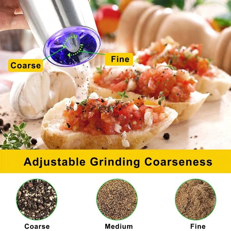 Sale 49% OFF - Automatic Electric Gravity Induction Salt & Pepper Grinder