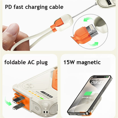 Multi-Functional 10000mAh Portable Wireless+Wired Charging Power Bank