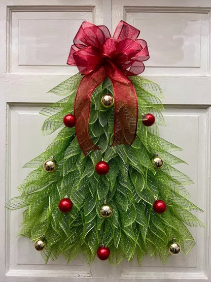 🔥Hot Sale 49% OFF 🎄Handmade Christmas Tree Wreath for Front Door
