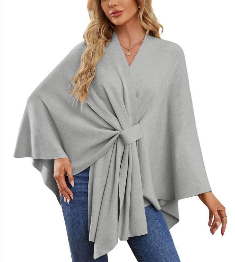 💥Last Day Promotion 49% OFF💥💕Elegant Shawl Wraps Soft Open Front Poncho Sweater💃💃