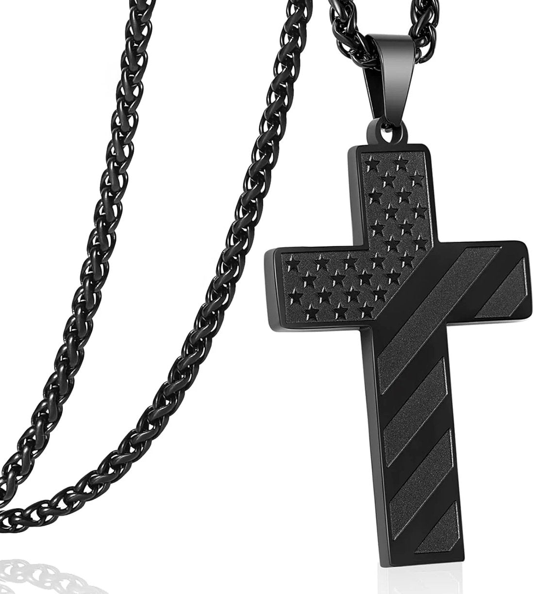 ✝️✨49%OFF- 🎁IronPride Cross American Flag Cross Necklace