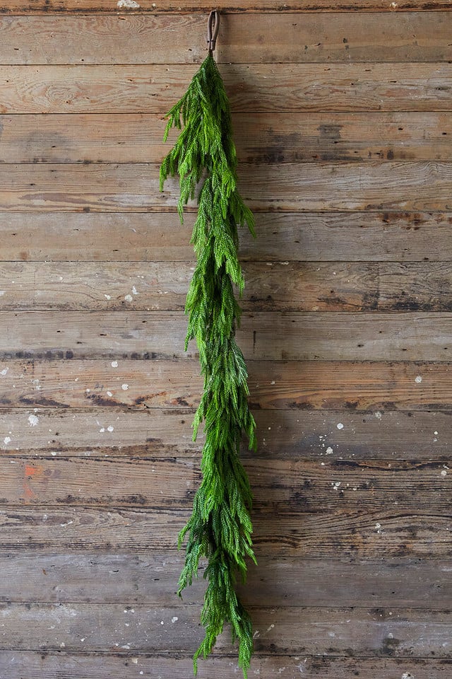 🔥Last 4 hours 57% OFF -🌲Natural Christmas Greenery - Real Touch Norfolk Pine Garland