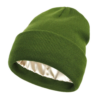 🎊Cyber Monday Deal!🎉Satin Lined Knit Beanie Hat