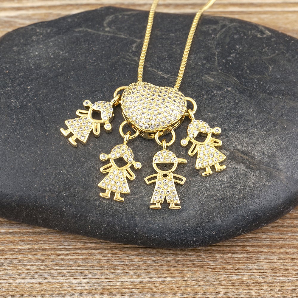 🔥 Mother's Love Necklace - Love and My Kids