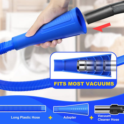 💥LAST DAY SALE 49% OFF-Dryer Vent Cleaner Kit Dryer Lint Vacuum Attachment with Stretch Universal Connector