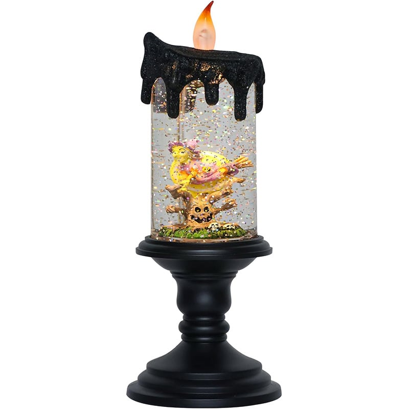 🔥Halloween Sale 57% Off -🎃Halloween Snow Globe Flameless Candle with Timer