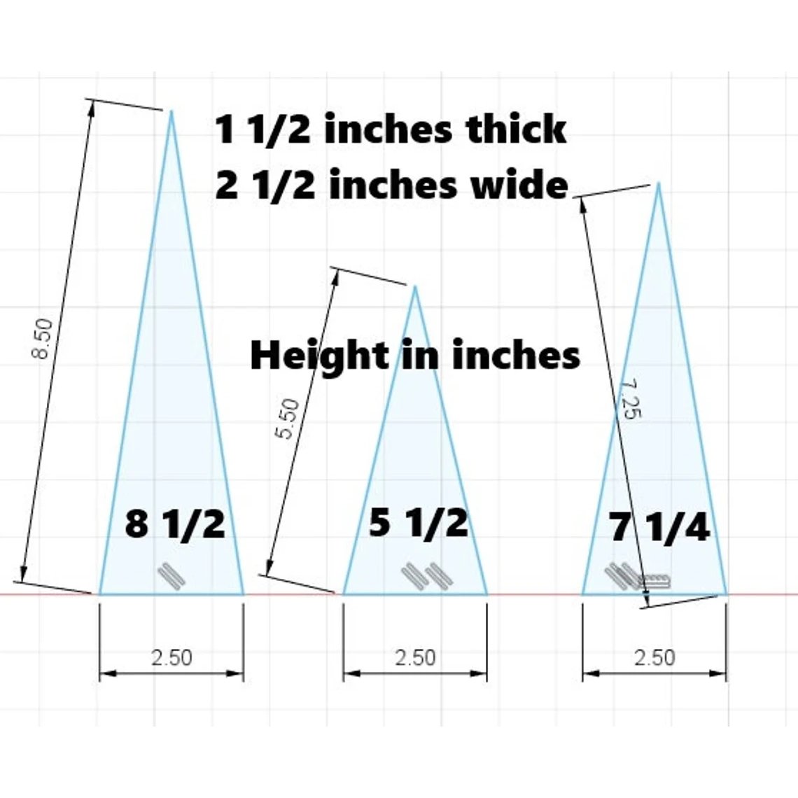 Wooden Christmas Tree (Set Of 3)