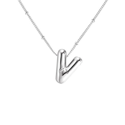 🔥Summer sale🎁⏰Bubble Letter Necklace