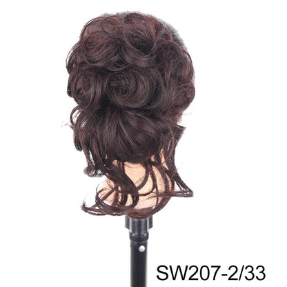 🌈Curly Bun Hair Piece
