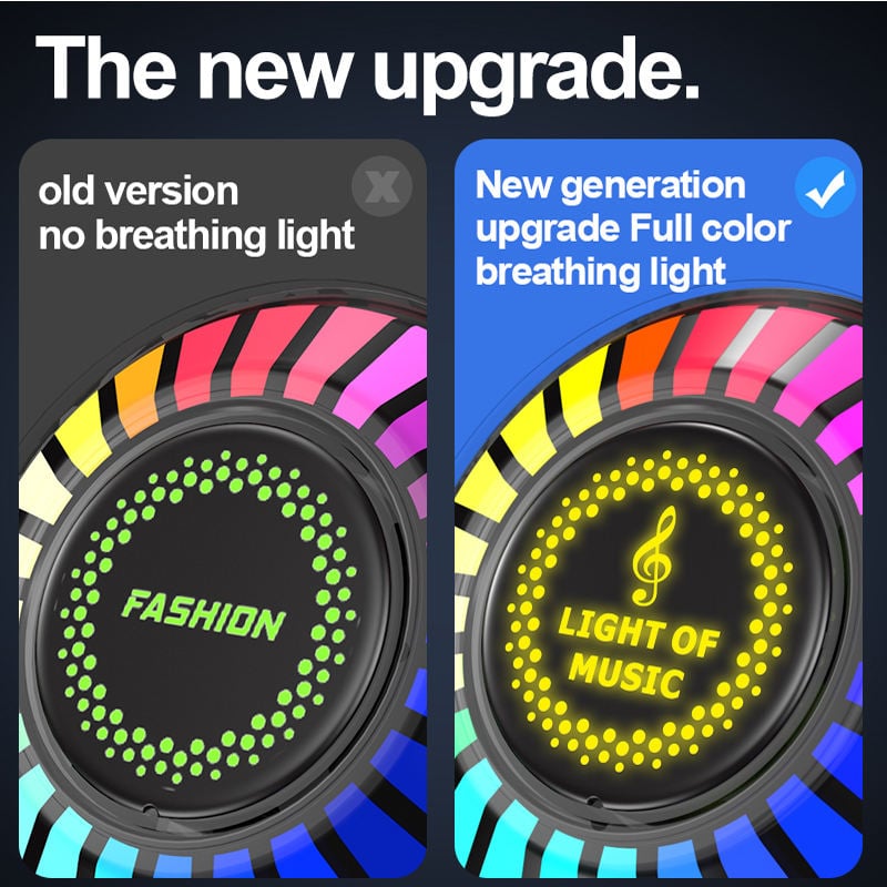 🌈Car RGB LED Rhythm Ambience Light with Voice Control🚗